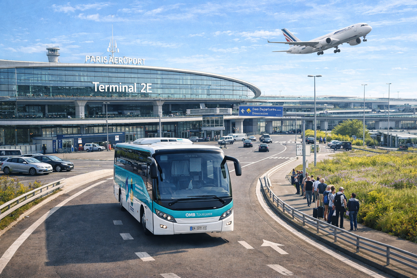 Aeroport Charles de Gaulle et autobus OMB 