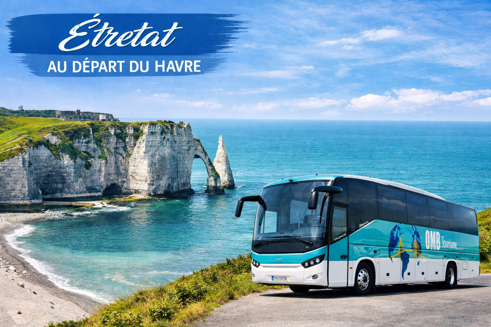 Le bus OMB à Étretat