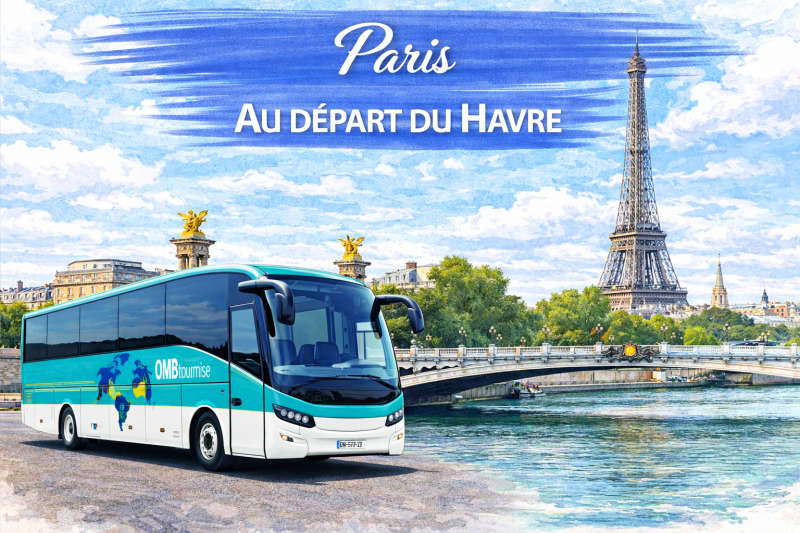 Voyage en bus du Havre à Paris